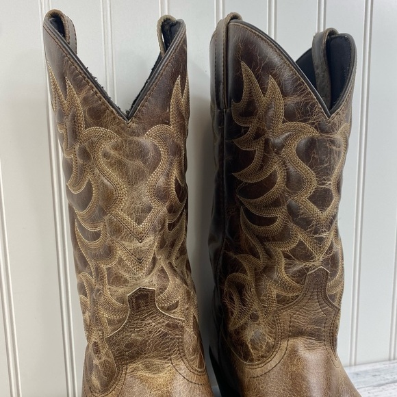 Laredo Men's (68384) 12" All Leather 2” Heel Classic Cowboy Western Boot 11.5EW - Picture 10 of 15